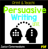 NO PREP Persuasive Writing Unit, PDF