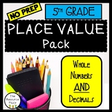 5th Grade Place Value Packet