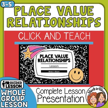 Preview of NO PREP Place Value Relationships Lesson - Click and Teach Student Presentation