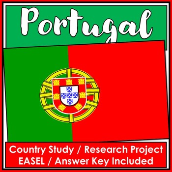 Preview of NO PREP Portugal Country Study Research Project - EASEL and ANSWER KEYS