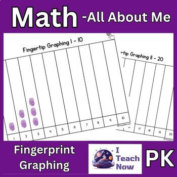 Preview of NO PREP Pre-K/Kindergarten Fingerprint Graphing Adventure #1-20