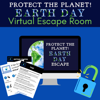 Preview of NO PREP Protect the Planet! Earth Day Virtual Escape Room