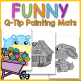 NO PREP Q Tip Painting Mats for Preschool and Kindergarten