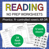 NO PREP : R-Controlled Syllables AR OR Multi-syllable Word