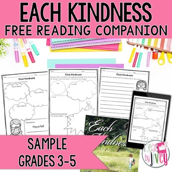 Preview of Reading & Writing Free Activities for Each Kindness Mentor Text (grades 3-5)