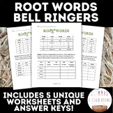 NO PREP Root Words Bell Ringers | Digital and Printable | 
