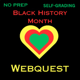 NO PREP, SELF-GRADING Black History Month Web Quest
