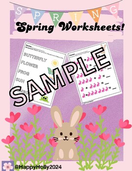 Preview of Spring Worksheet Packet-No PREP!