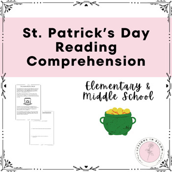 Preview of NO-PREP ST. PATRICK'S DAY READING COMPREHENSION