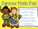 NO PREP SUMMER Math Review Games for Families