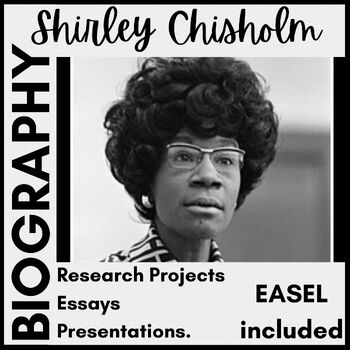 Preview of NO PREP - Shirley Chisholm - Research Organizer / Research Worksheet