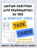 NO PREP! Simplifying Fractions with Denominators of 100 TA