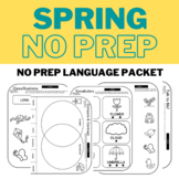 NO PREP Spring Language Worksheets