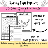 NO PREP Spring Packet-Fun Activities for Spring