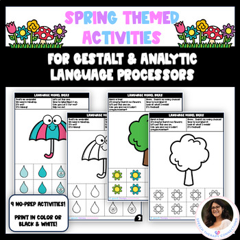 Preview of NO PREP Spring Themed Activities For Speech Therapy Gestalt Language Processing