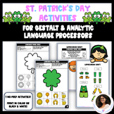 NO-PREP St. Patrick's Day Activities - Gestalt Language & 