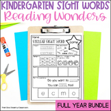 Kindergarten Reading Wonders Sight Words Worksheet Bundle