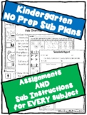 NO PREP Sub Plans. Emergency Sub Plans - Kindergarten