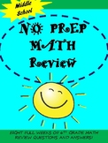 BACK TO SCHOOL SIXTH GRADE MATH REVIEW (8 WEEKS)