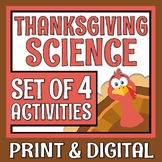 NO PREP Thanksgiving Science Activity Bundle
