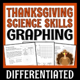 NO PREP Thanksgiving Science Activity Practice Graphing Worksheet