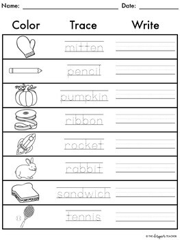 no prep two syllable words with closed syllables