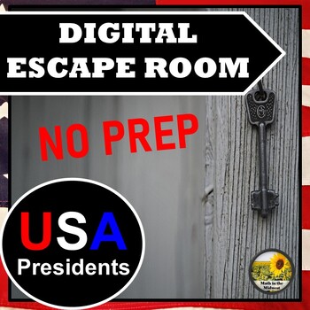 Preview of NO PREP U.S.A Presidents Escape Room