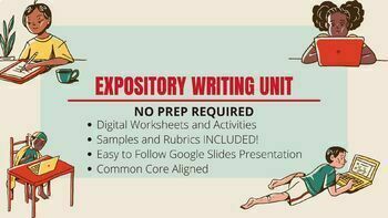 Preview of NO PREP UNIT: Expository Writing Unit