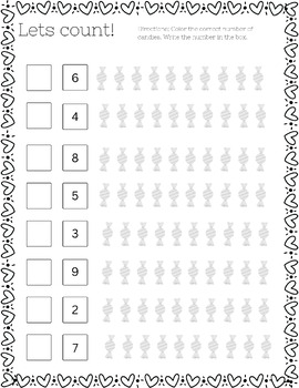 Preview of NO PREP Valentine's Day Math Sheet