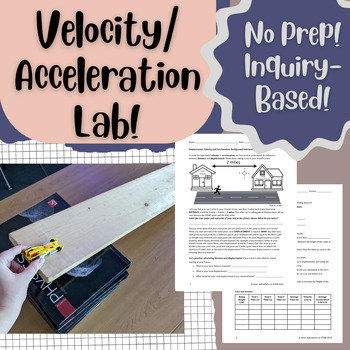 Preview of NO PREP: Velocity and Acceleration Physics Exploration Lab!