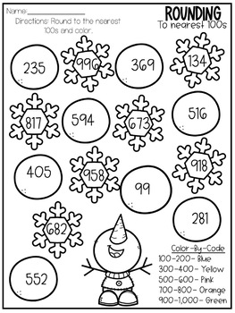 NO PREP Winter Math Worksheets for 3rd Grade by CreatedbyMarloJ | TPT