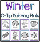 NO PREP Winter Q Tip Painting Mats for Fine Motor Skills