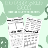NO PREP Word Work Initial 3 Letter Blends (Aligned with 95