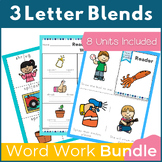 Three Letter Blends Word Family Word Work and Activities Bundle