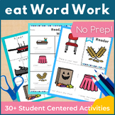 eat Word Family Word Work and Activities - Long E Word Work