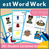 est Word Family Word Work and Activities - Short E Word Work