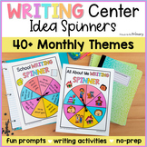 Writing Idea Spinners - Writing Center Activities, Topics 
