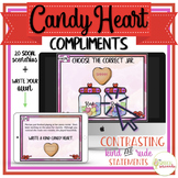 NO PRINT Candy Heart Compliments Distance Learning
