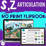 S and Z Articulation Activities Digital Flipbooks for Fron