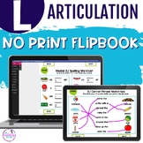 L Articulation Activities Digital Flipbook for Speech Ther