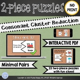 NO PRINT Interactive Consonant Cluster Reduction Puzzles
