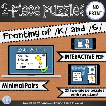 Preview of NO PRINT Interactive Fronting of /K/ & /G/ Puzzles with Minimal Pairs