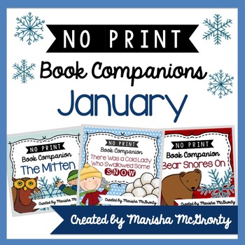 Preview of NO PRINT January Book Companion {BUNDLE}