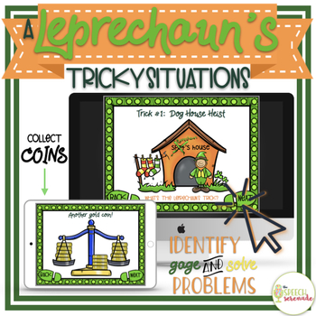 Preview of NO PRINT Leprechaun Tricky Situations Social Skills