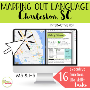 Preview of NO PRINT Mapping Out Language Functional Life Skills Charleston SC