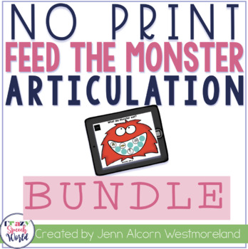 Preview of NO PRINT Articulation Bundle - Distance Learning