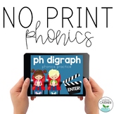 NO PRINT Phonics - PH Digraph Interactive PDF
