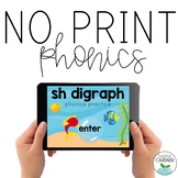 NO PRINT Phonics - SH Digraph Interactive PDF