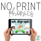 NO PRINT Phonics - WH Digraph Interactive PDF