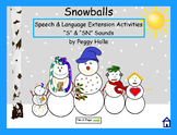 NO PRINT Snowballs Interactive Book Companion Winter Speec